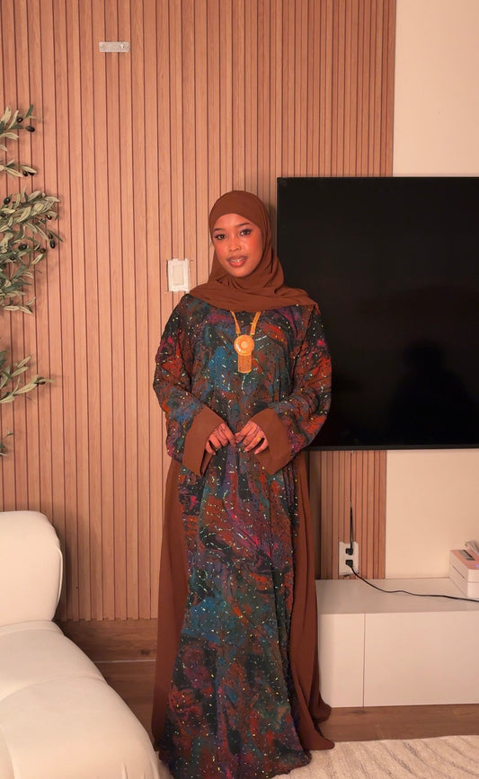Sheyma abaya brown