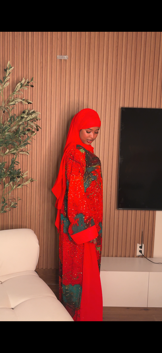Sheyma abaya Red