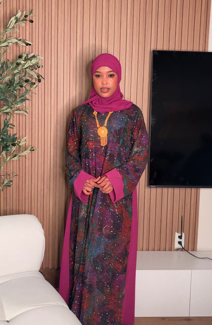 Sheyma abaya purple