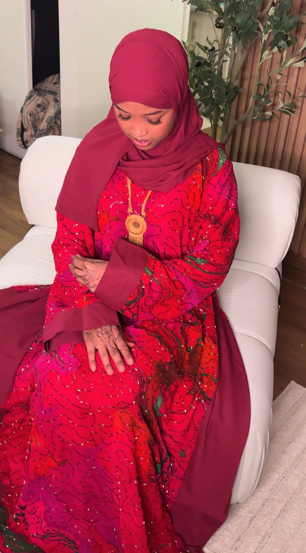 Sheyma abaya hot pink