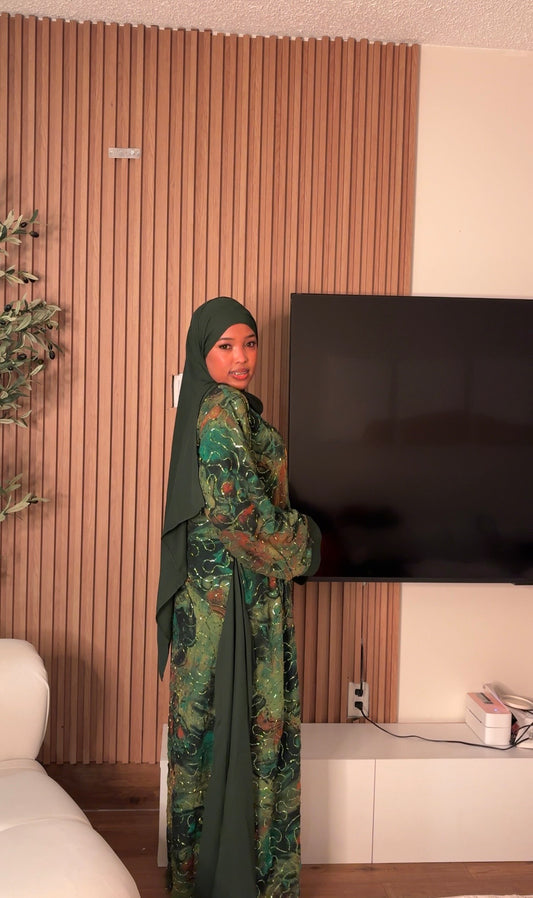 Sheyma abaya sage green